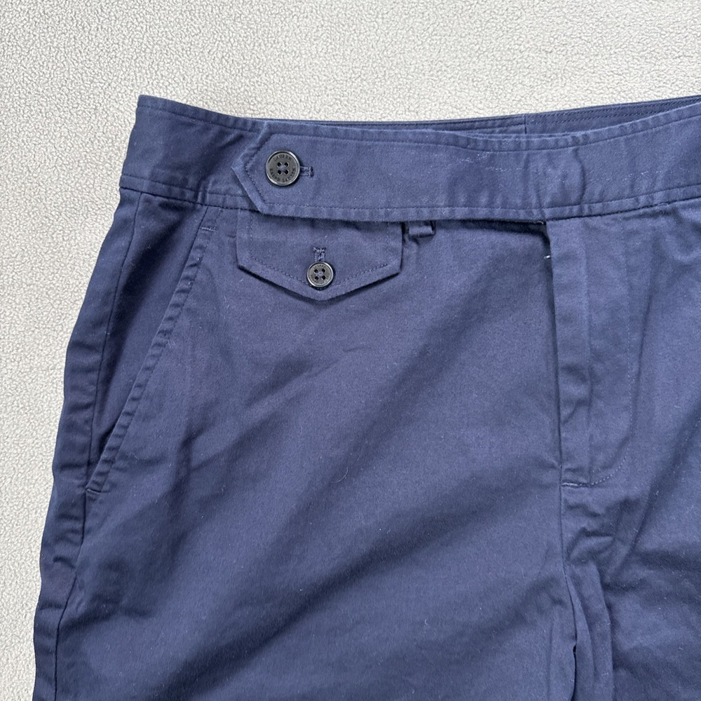 Lauren Ralph Lauren Shorts Womens 10‎ Navy Chino Cuffed Stretch Casual Coastal - Picture 4 of 11